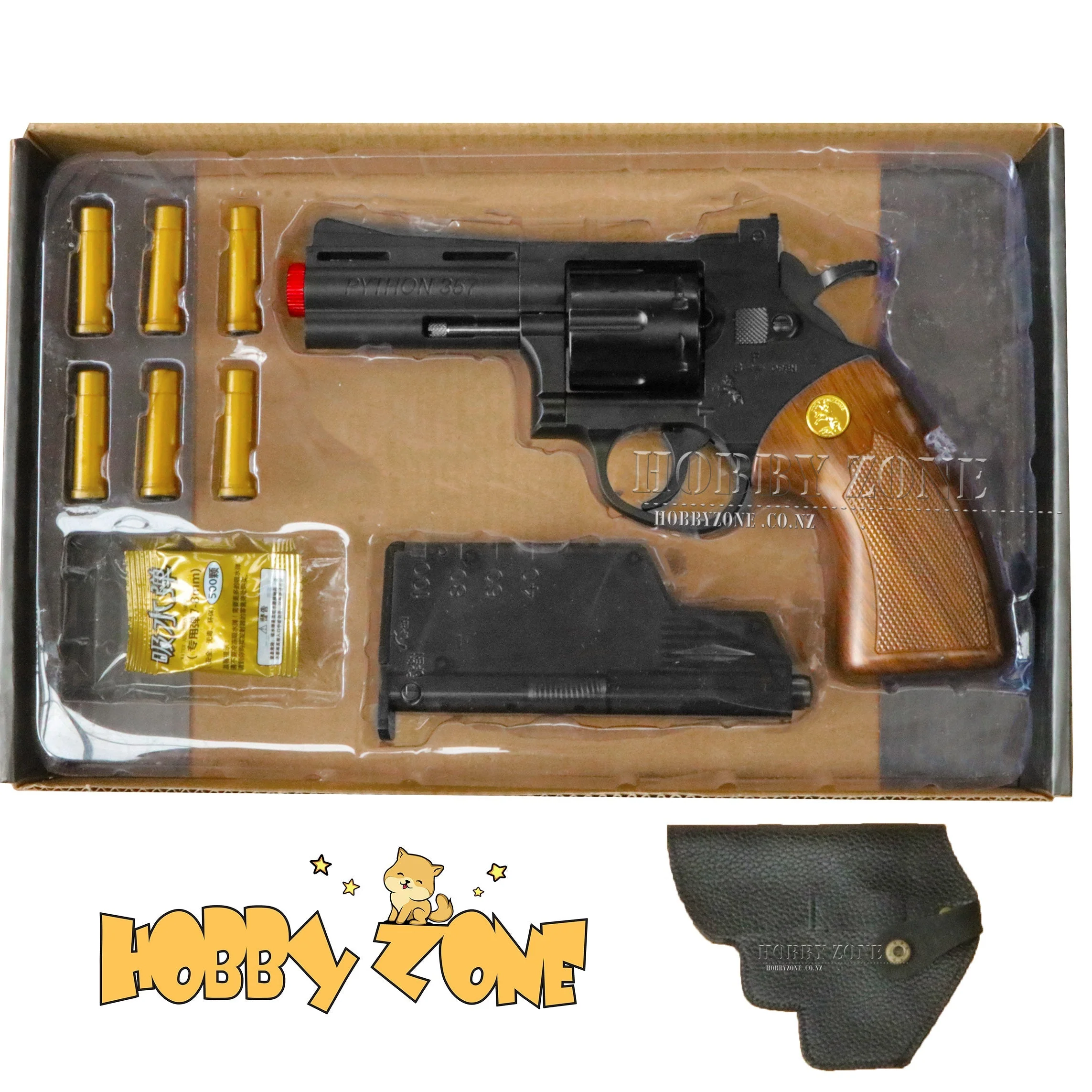 "Raisin Walnut Bread" XYL 357 Python Gel Ball Blaster Revolver [R18 + Requires Any One Membership: Airsoft, Paintball, or NZDA] - Image 3
