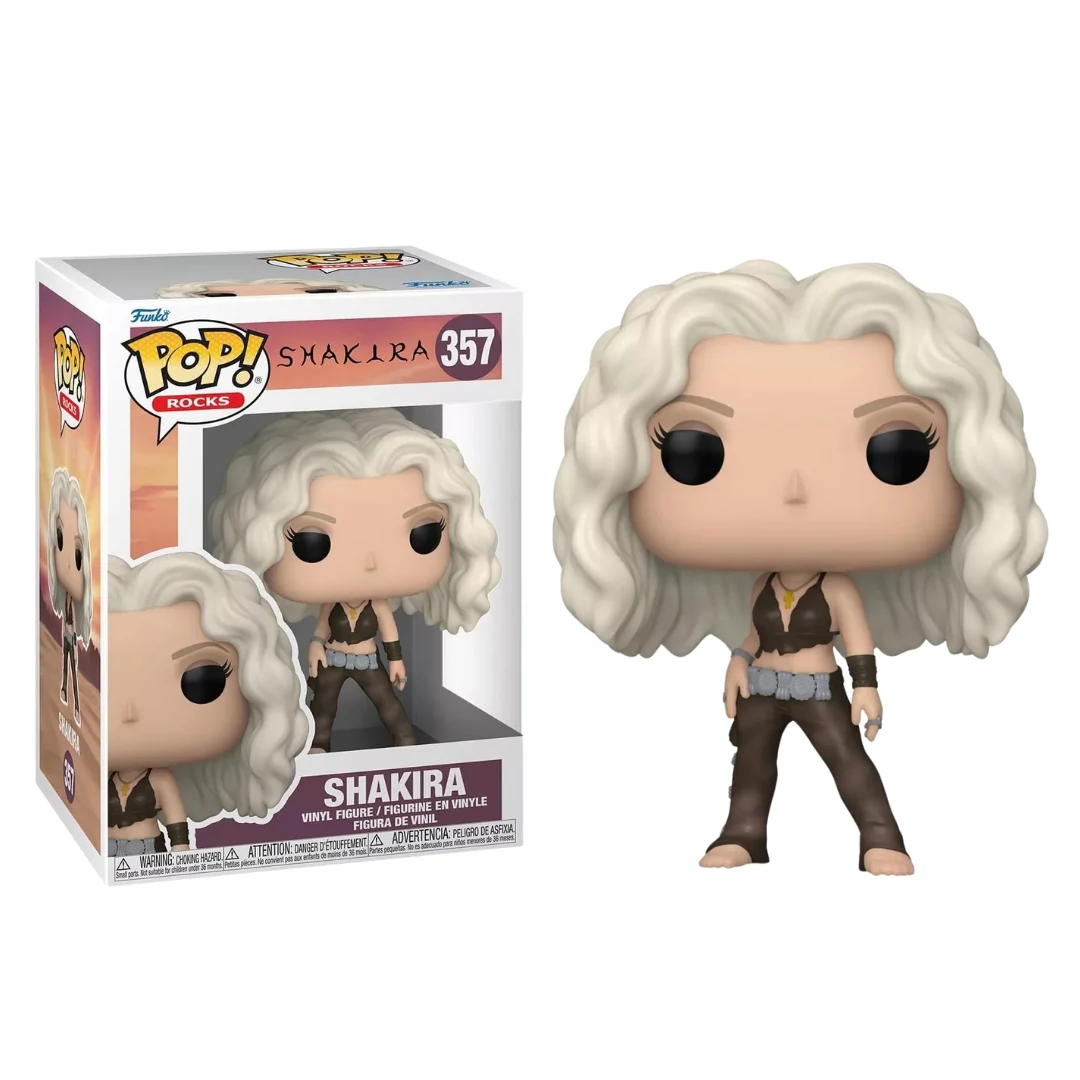 Shakira in Brown Cutout Outfit with Blonde Curls Pop! Vinyl Figure - Laundry Service Era