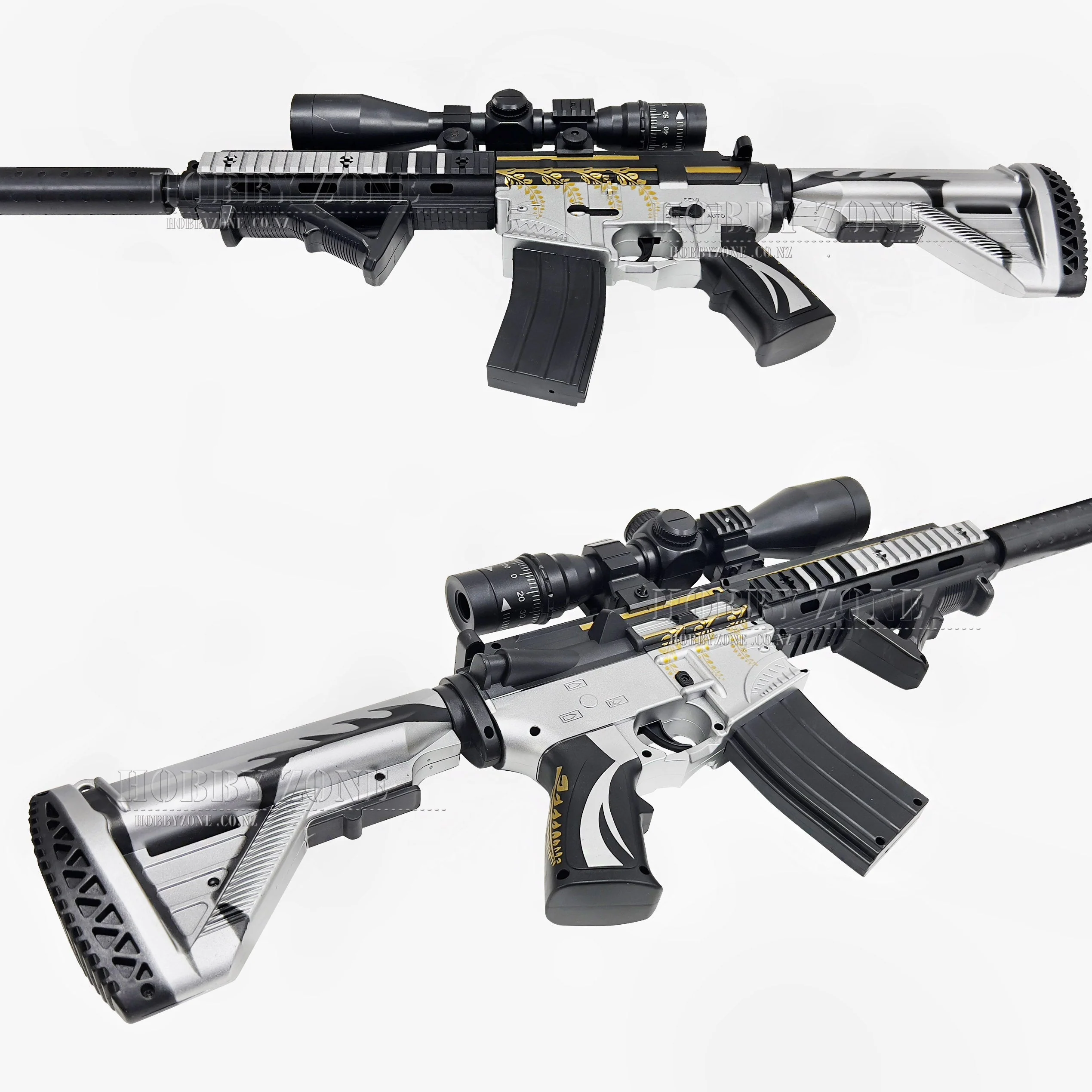 [R18+] "Silver Linings" KHL Mini HK416D Gel Ball Blaster [ID Check Required] - Image 3