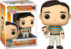The 40-Year-Old Virgin - Andy Stitzer holding Oscar Goldman Pop! Vinyl Figure