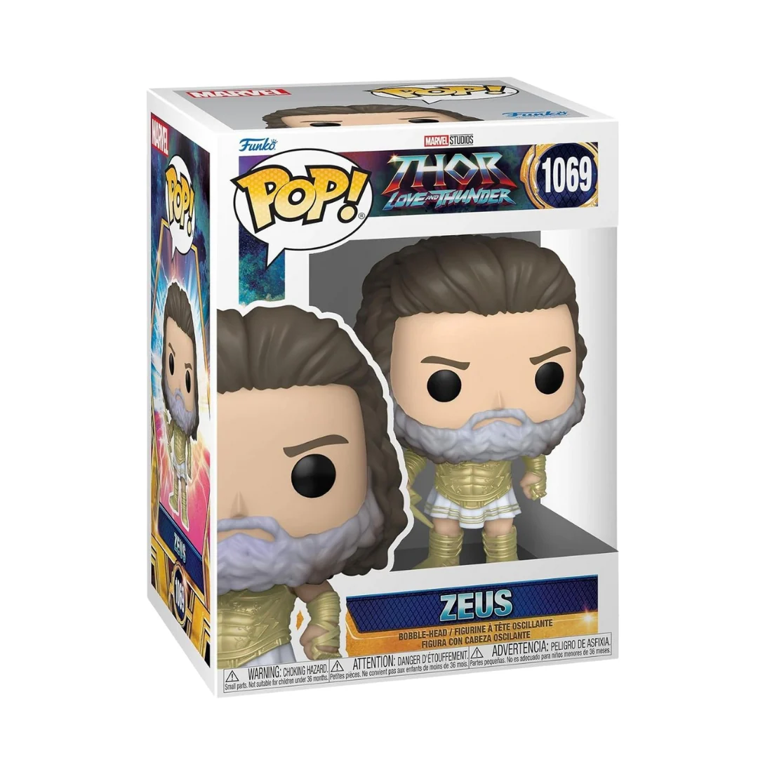 Thor: Love and Thunder – Zeus in Gold Armor with White Tunic Pop! Vinyl Figure