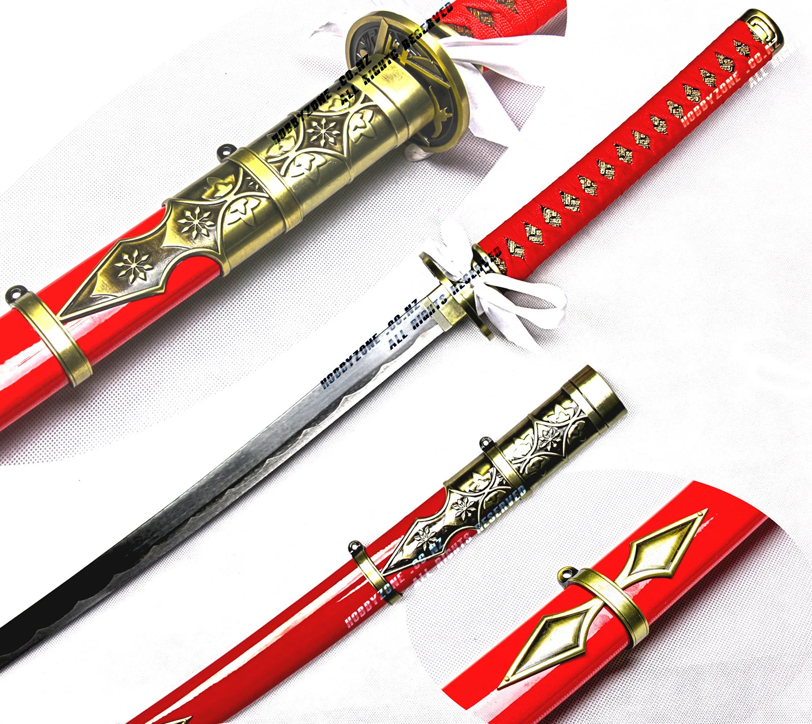 Touken Ranbu Katana – Taroutachi Red Tachi Sword - Image 2