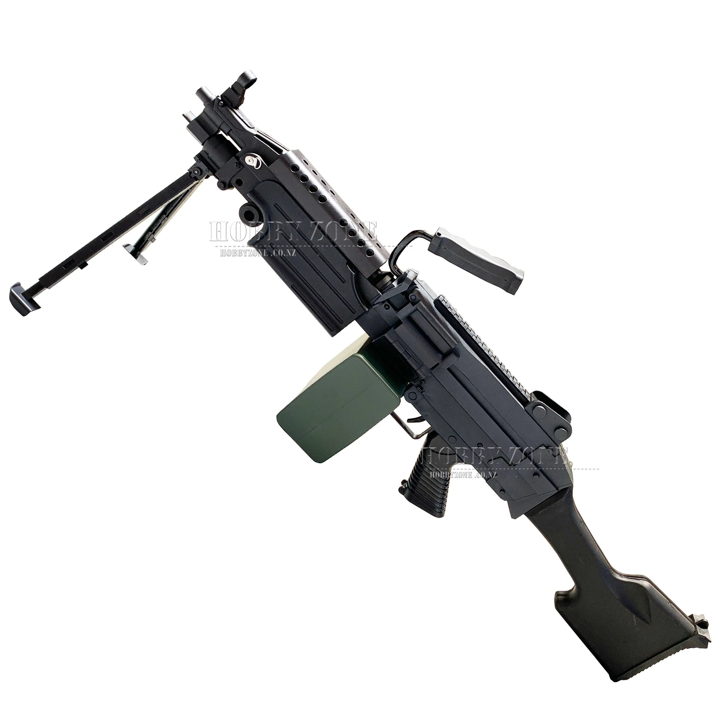 "Vanilla Pod" ZH M249 V2 Matte Black Version Gel Ball Blaster [ID Check R18 + Requires Any One Membership: Airsoft, Paintball, or NZDA]