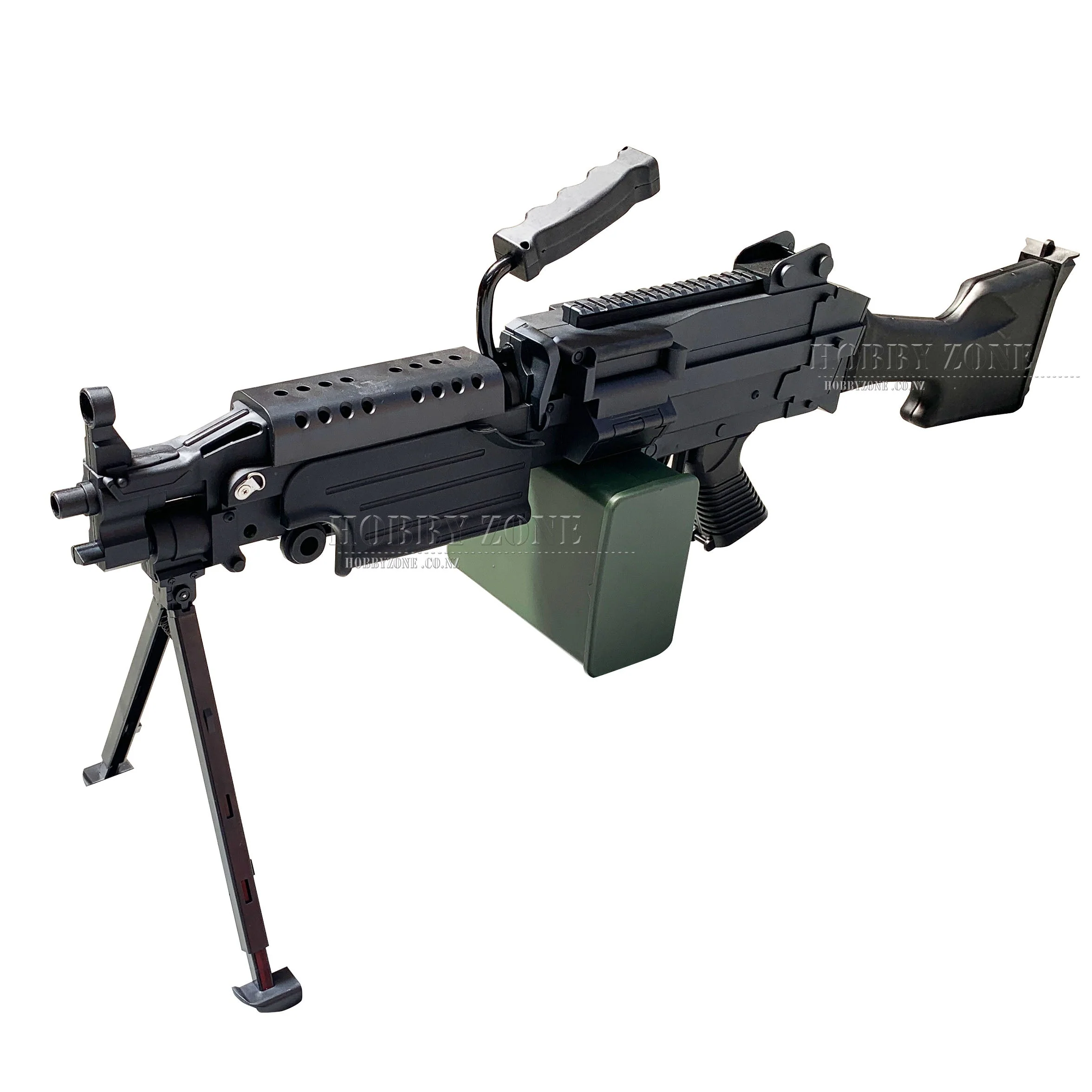 "Vanilla Pod" ZH M249 V2 Matte Black Version Gel Ball Blaster [ID Check R18 + Requires Any One Membership: Airsoft, Paintball, or NZDA] - Image 2