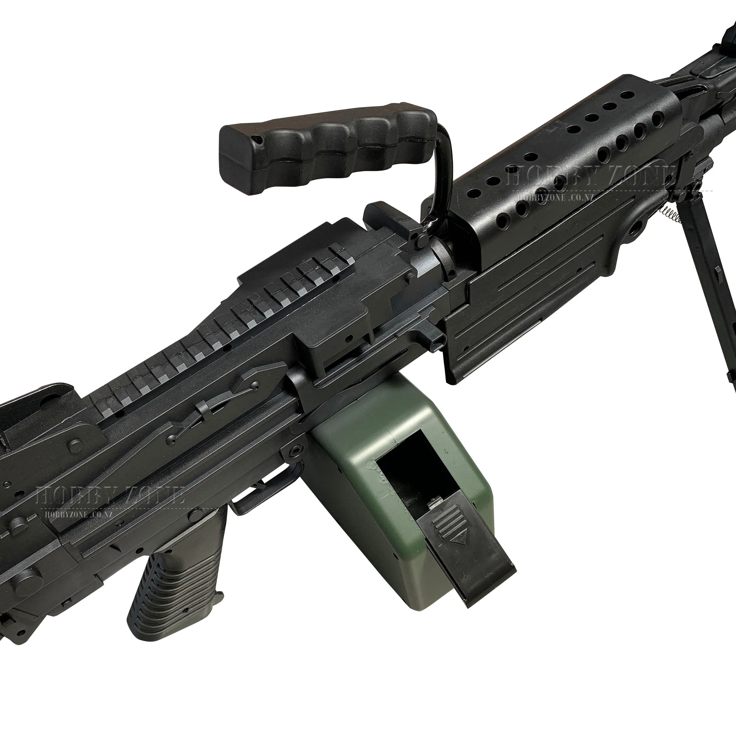 "Vanilla Pod" ZH M249 V2 Matte Black Version Gel Ball Blaster [ID Check R18 + Requires Any One Membership: Airsoft, Paintball, or NZDA] - Image 4