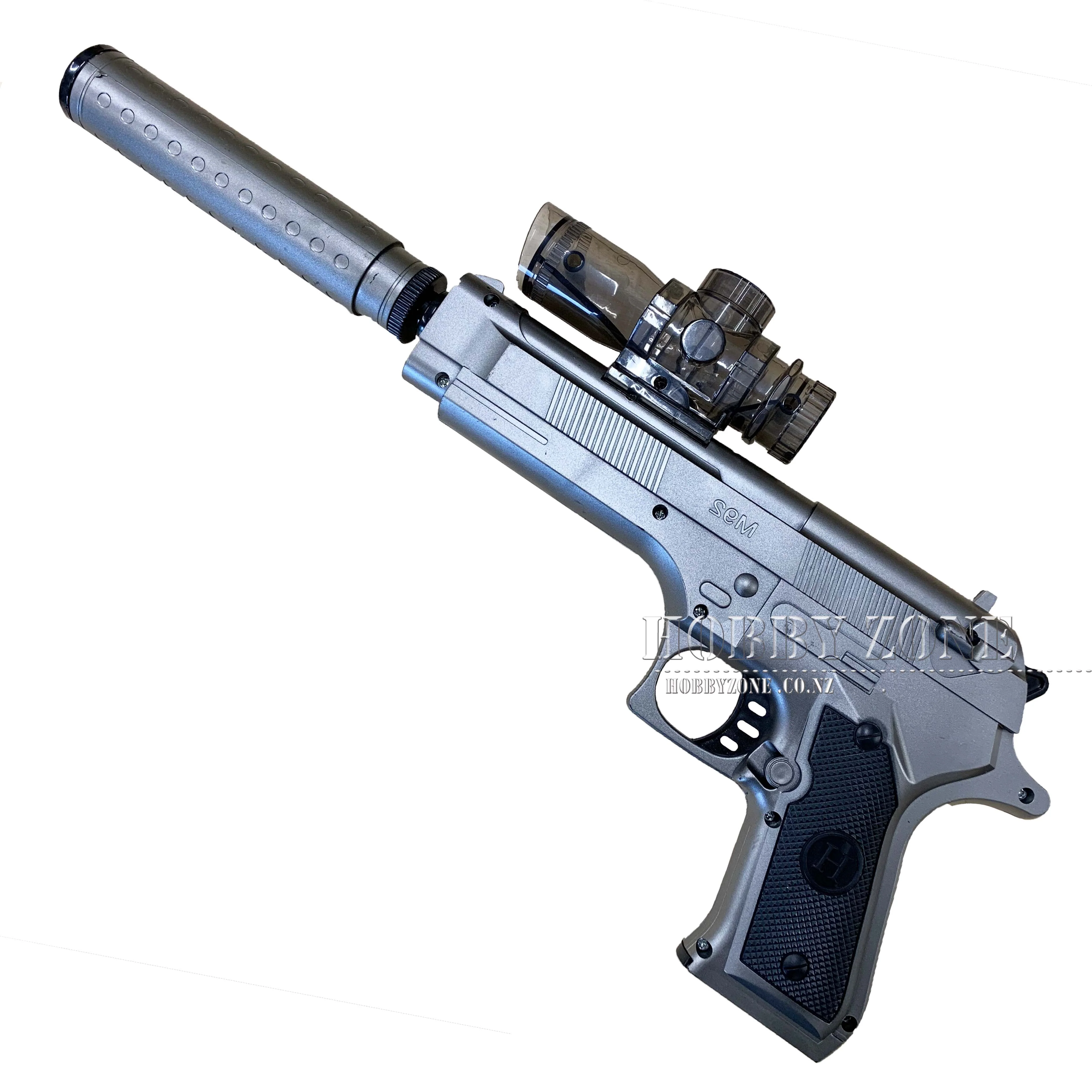 "Veggie Foil Packets" JM M92 Silver Gel Ball Blaster [ID Check R18 + Requires Any One Membership: Airsoft, Paintball, or NZDA]