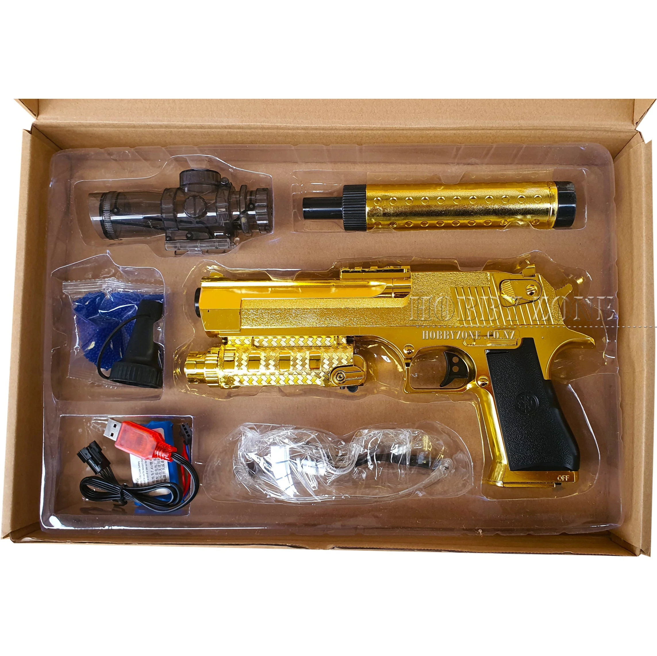 [R18+] XYL Golden Hour Desert Eagle Gel Ball Blaster Pistol [ID Check Required] - Image 5